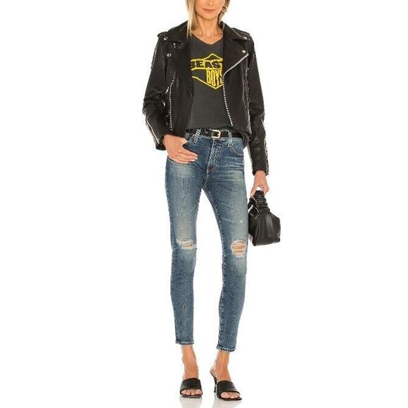 ADRIANO GOLDSCHMIED NEW $225 Farrah Skinny Ankle Jean 15 Year Mural Size 29 - Picture 4 of 4